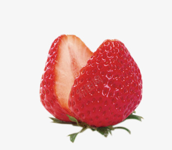 卡通切开的草莓png免抠素材_新图网 https://ixintu.com 免抠图 切开的草莓 抠图 插画 水果 草莓 装饰画