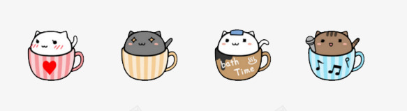 咖啡猫可爱表情包png免抠素材_新图网 https://ixintu.com 可爱 咖啡猫 表情包