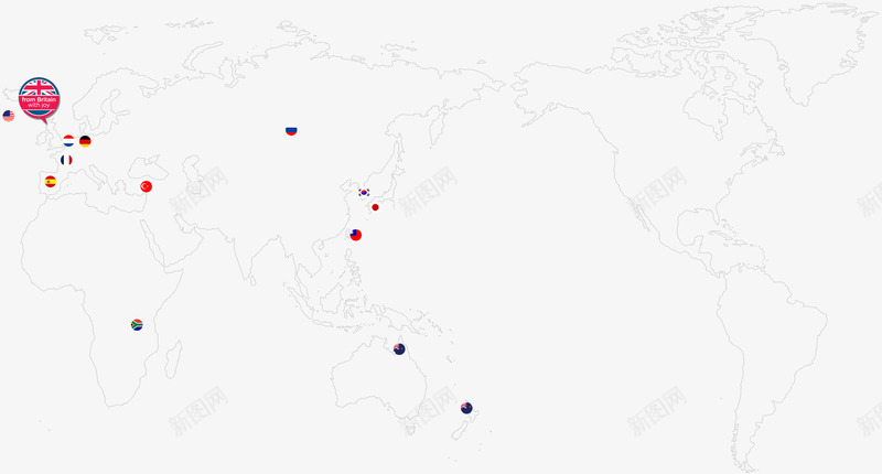 飞舞圆球唯美地图png免抠素材_新图网 https://ixintu.com 圆球 地图 飞舞