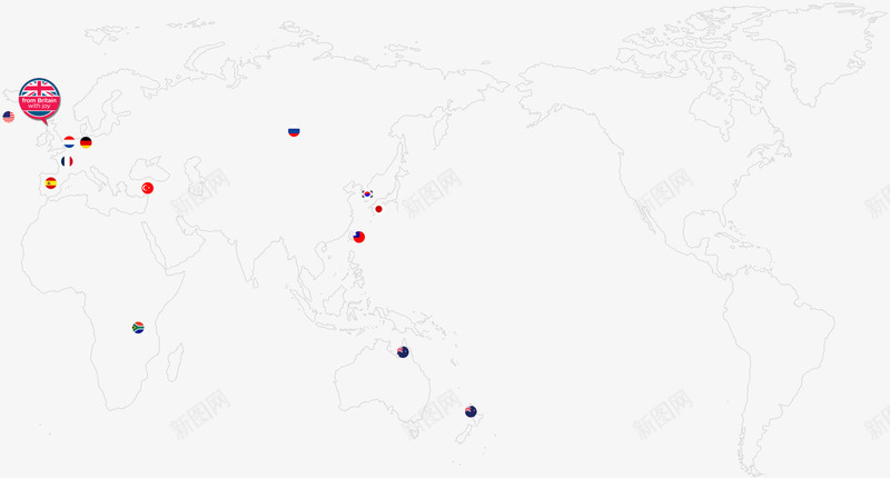 飞舞圆球唯美地图png免抠素材_新图网 https://ixintu.com 圆球 地图 飞舞