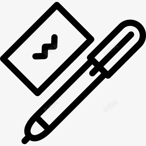 笔和卡图标png_新图网 https://ixintu.com 卡片 技术 演示 签名 铅笔