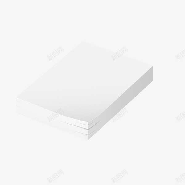 白色复印纸png免抠素材_新图网 https://ixintu.com 复印纸 打印纸 白纸 白色 纸张