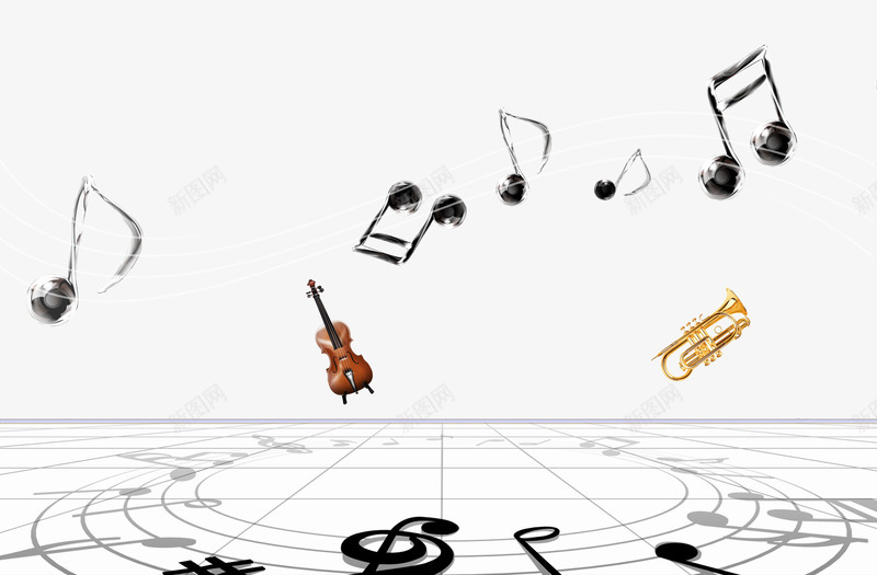 音乐教室png免抠素材_新图网 https://ixintu.com 乐符 五线谱 音乐教学 音乐教室 音符