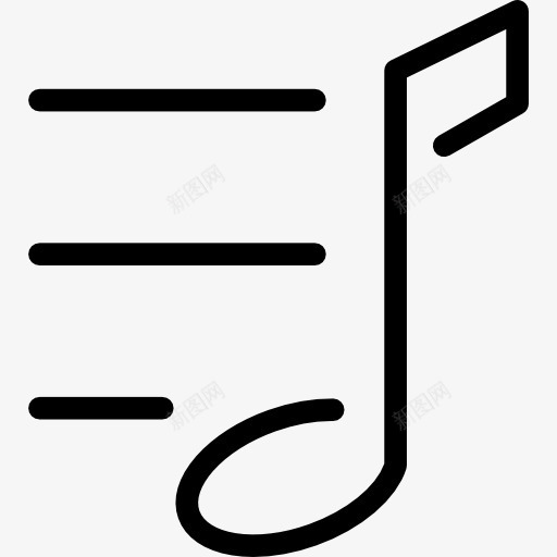 音乐菜单图标png免抠素材_新图网 https://ixintu.com 分音符 设置 选项 音乐 音符 音符花边
