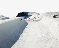 滑雪场滑道图案素材