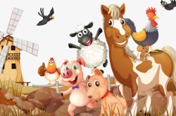 养小动物的农庄农场小动物高清图片