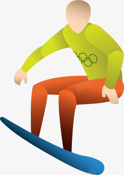 健身项目卡通奥运比赛人物插画矢量图高清图片