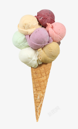缤纷水果手工冰淇淋缤纷手工冰淇淋甜筒高清图片