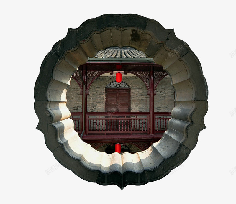 中式园林窗户png免抠素材_新图网 https://ixintu.com 中国风 中式园林 古建筑 窗户