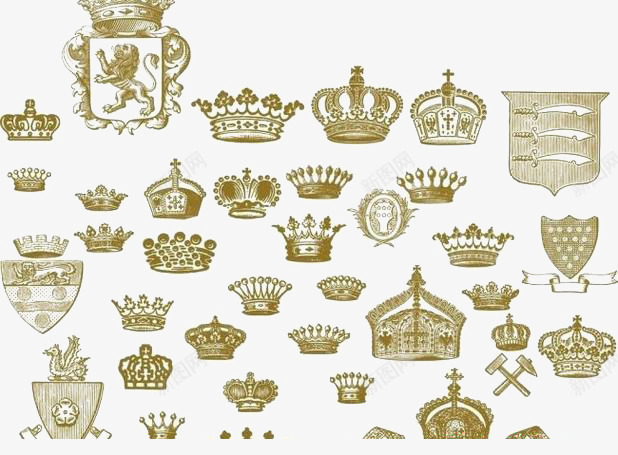 欧美小皇冠图标png_新图网 https://ixintu.com logo 元素 单色 小图片 皇冠设计