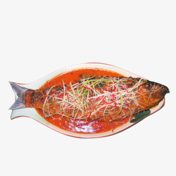 红烧鱼肉素材