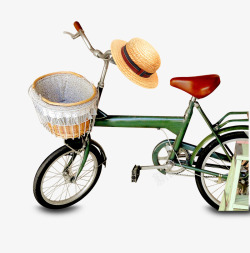 车筐单车自行车高清图片