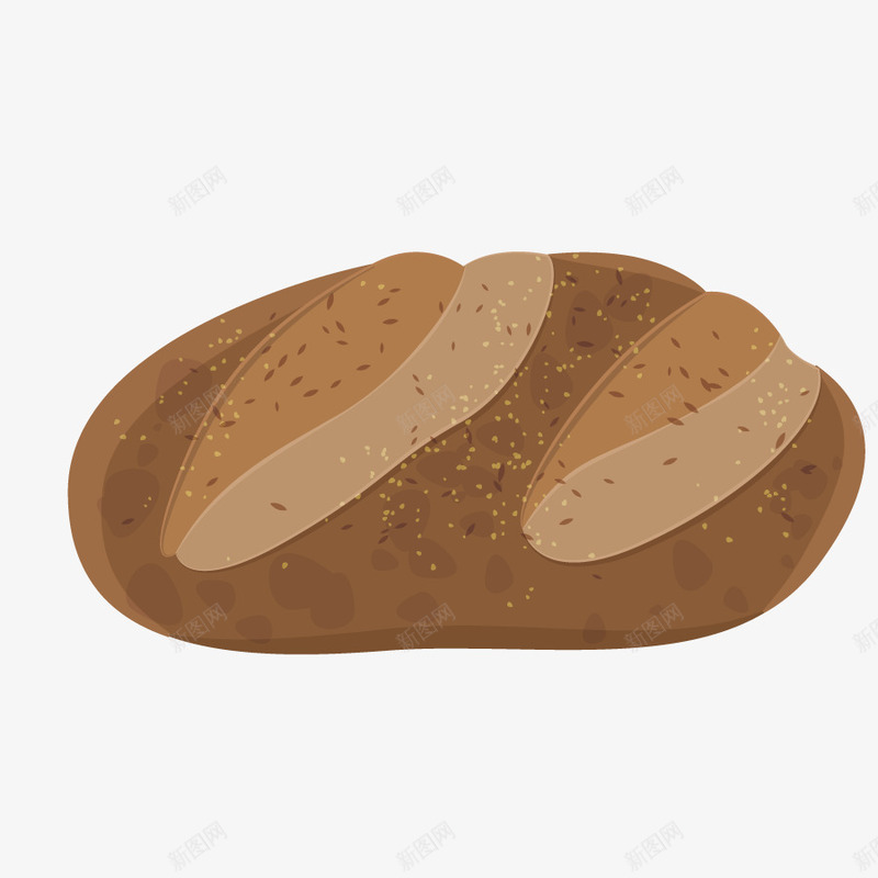 熟食面包png免抠素材_新图网 https://ixintu.com 烤面包 零食 食品 食物 黑色面包