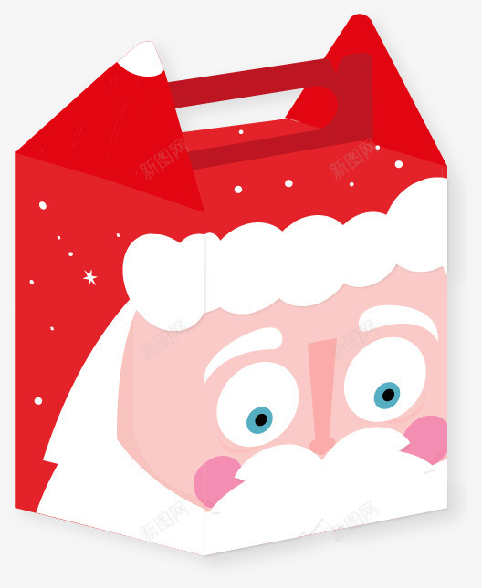 红色苹果礼盒矢量图ai免抠素材_新图网 https://ixintu.com 包装盒 圣诞老人礼盒 平安果礼盒 矢量图