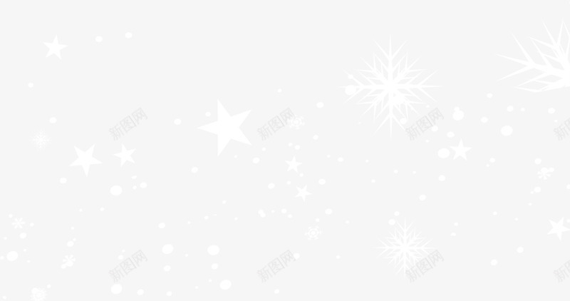 白色雪花星星png免抠素材_新图网 https://ixintu.com 冬季 图案 星星 梦幻 清新 漂浮 白色 简约 雪花