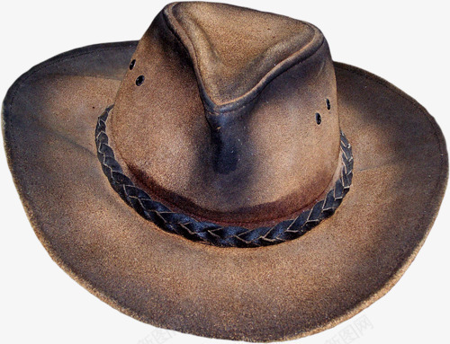 褐牛仔帽png免抠素材_新图网 https://ixintu.com 牛仔 牛仔帽子 皮帽 黑边