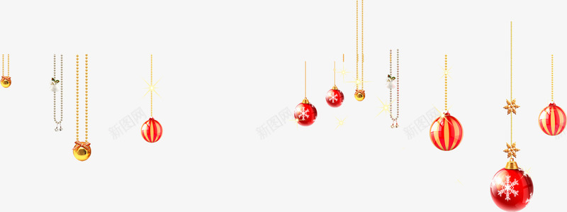 圣诞装饰吊灯psd免抠素材_新图网 https://ixintu.com 免费图片 吊灯 圣诞 设计素材
