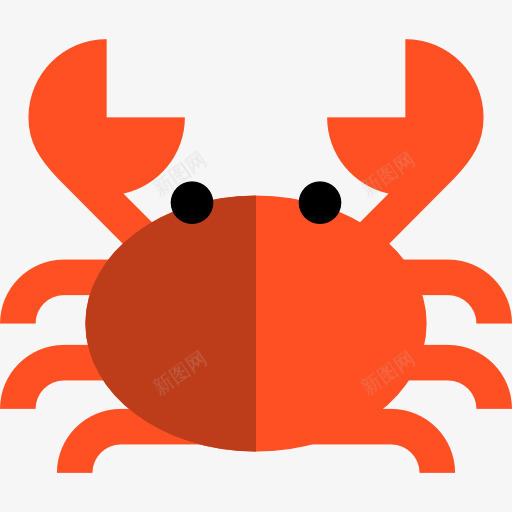 蟹图标png_新图网 https://ixintu.com 动物 夏天 海洋生物水族馆 海滩 螃蟹 食品 餐厅