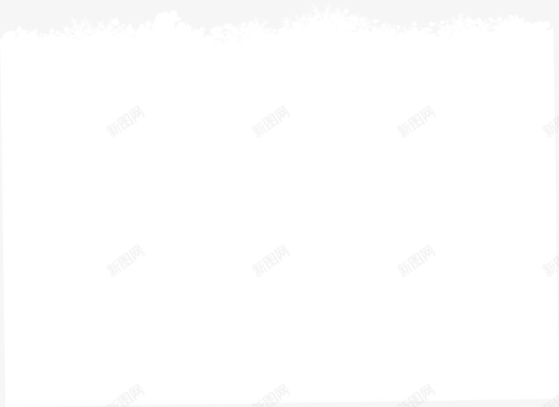 白色雪花框架png免抠素材_新图网 https://ixintu.com 冬季花纹 清新纹理 白色雪花 简约框架 边框纹理