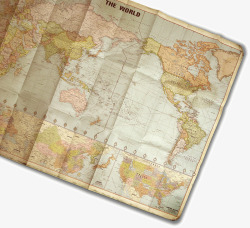 矢量地图图纸旧地图纸张装饰高清图片