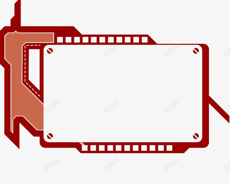机械风装饰拍照框png免抠素材_新图网 https://ixintu.com 创意 拍照框 机械风 装饰