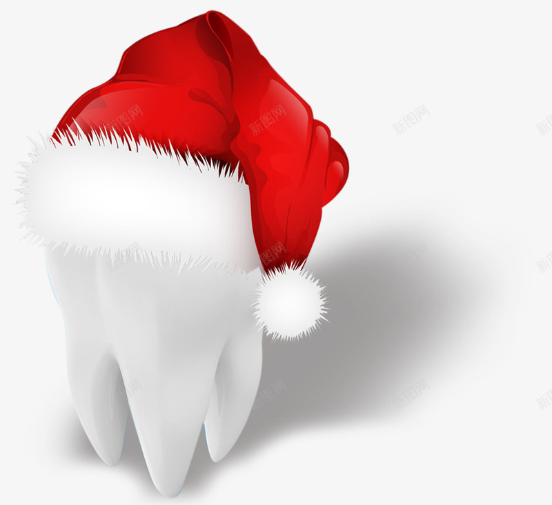 创意戴帽子的牙齿png免抠素材_新图网 https://ixintu.com h5素材 创意戴帽子的牙齿 圣诞帽