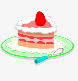 甜品勺甜食糕点高清图片