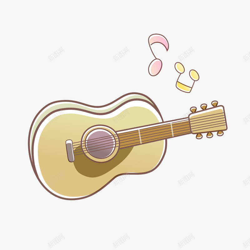 手绘吉他图像png免抠素材_新图网 https://ixintu.com 吉他 图像 手绘 手绘吉他图像