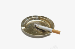 香烟和烟灰缸素材