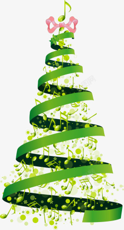 圣诞节音乐圣诞节创意圣诞树高清图片