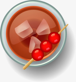 红色糖葫芦饮料素材