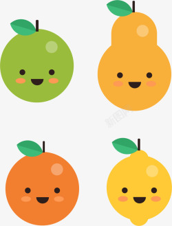 水果emoji矢量图素材