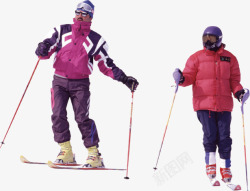 冬季滑雪人物素材