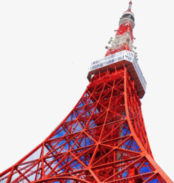 日本东京日本东京红色铁塔图高清图片
