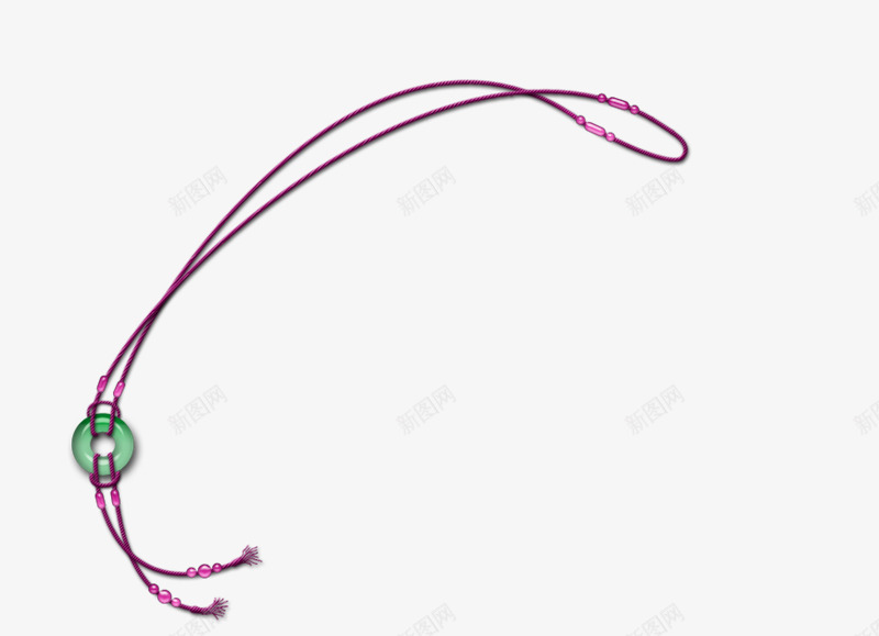 紫色绳子玉佩项链装饰图案png免抠素材_新图网 https://ixintu.com 免抠PNG 挂件 玉佩 紫色 绳子 装饰图案 项链