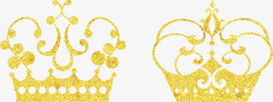 黄色皇冠钻石闪光素材
