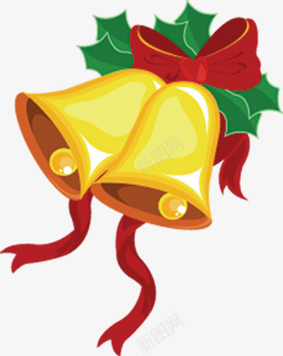 铃铛卡通圣诞节装饰品png免抠素材_新图网 https://ixintu.com 卡通 圣诞节 装饰品 铃铛