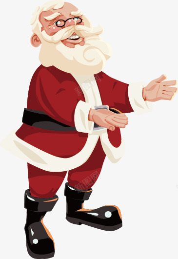 热情的圣诞老人png免抠素材_新图网 https://ixintu.com 卡通 圣诞老人 圣诞节 热情