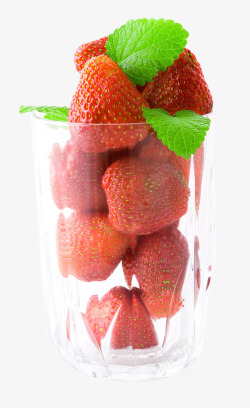 杯子里的草莓素材