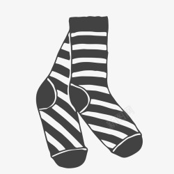 条纹袜子袜子条纹装饰案矢量图高清图片