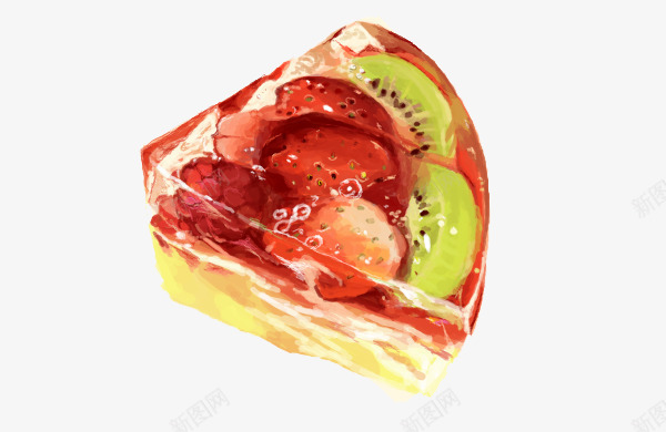 水果冻png免抠素材_新图网 https://ixintu.com 奇异果 果冻 水果 草莓