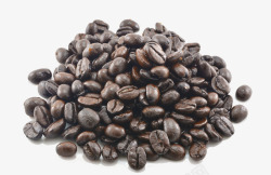 主原料可可豆一堆咖啡豆高清图片