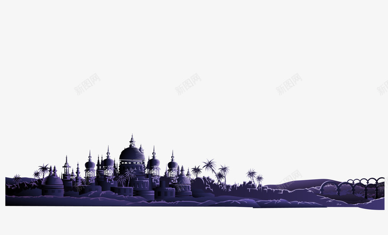 大气紫色城堡建筑png免抠素材_新图网 https://ixintu.com 古典建筑 古朴建筑 城堡建筑 大气建筑 奢华城堡 紫色城堡