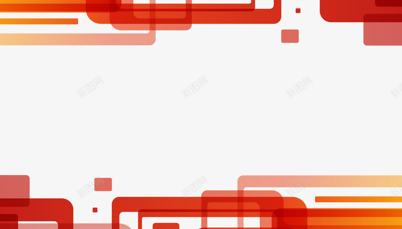 时尚商务红色方块png免抠素材_新图网 https://ixintu.com 商务元素 科技感 红色方块