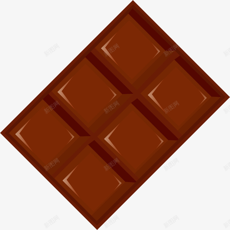 一块巧克力png免抠素材_新图网 https://ixintu.com png图形 png装饰 巧克力 手绘 装饰 零食 食物