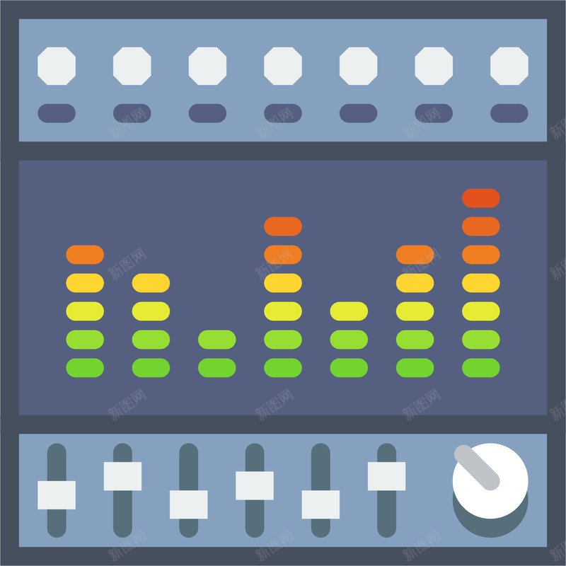 音量控制图标iconpng_新图网 https://ixintu.com 图标icon 声波频率 声音 音量图标 音量大小 音量控制 音量波动 音量调节