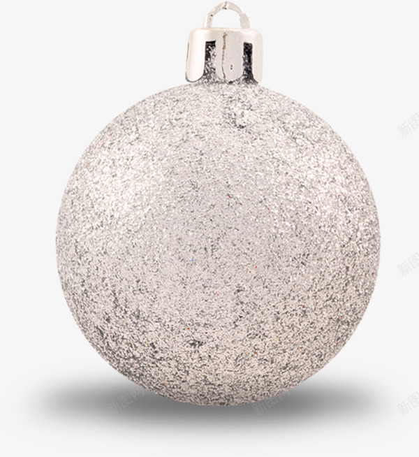 银色圣诞装饰球png免抠素材_新图网 https://ixintu.com 圣诞 圣诞节 装饰物 装饰球