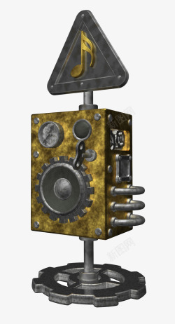 金属引擎金属铆钉扬声器插画高清图片