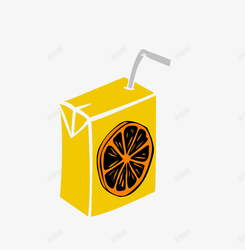 卡通果汁橙汁png免抠素材_新图网 https://ixintu.com 卡通 果汁 橙汁 美味 饮料