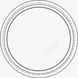 圆圈png免抠素材_新图网 https://ixintu.com 手绘圈圈 科技边框 线圈 线框 边框花纹